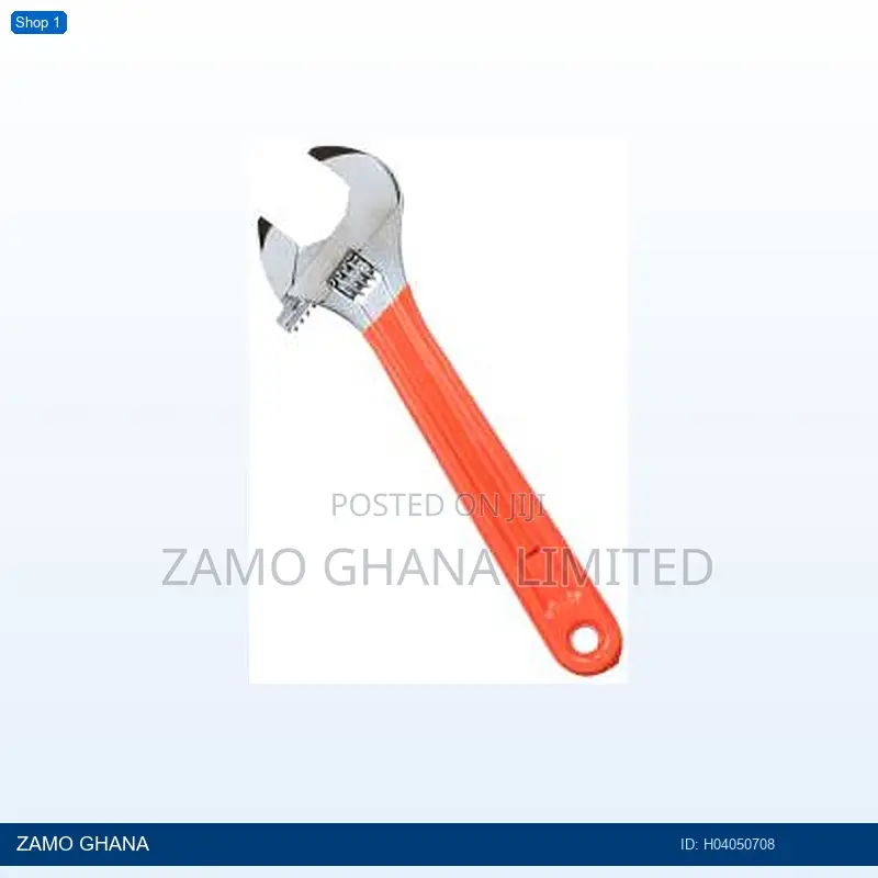 Adjustable Wrench 8 Inch W/T Grip Open 25mm Shifting Spann - H