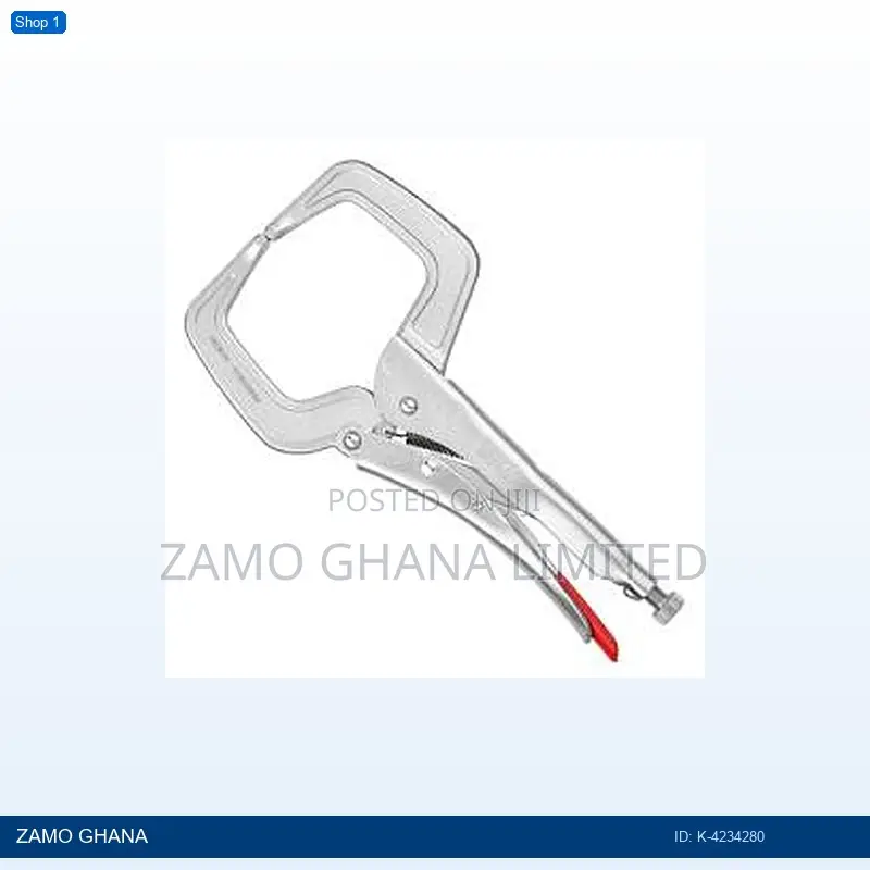 Welding Grip Locking Plier 280mm Clamp Pointed Silver With - K-