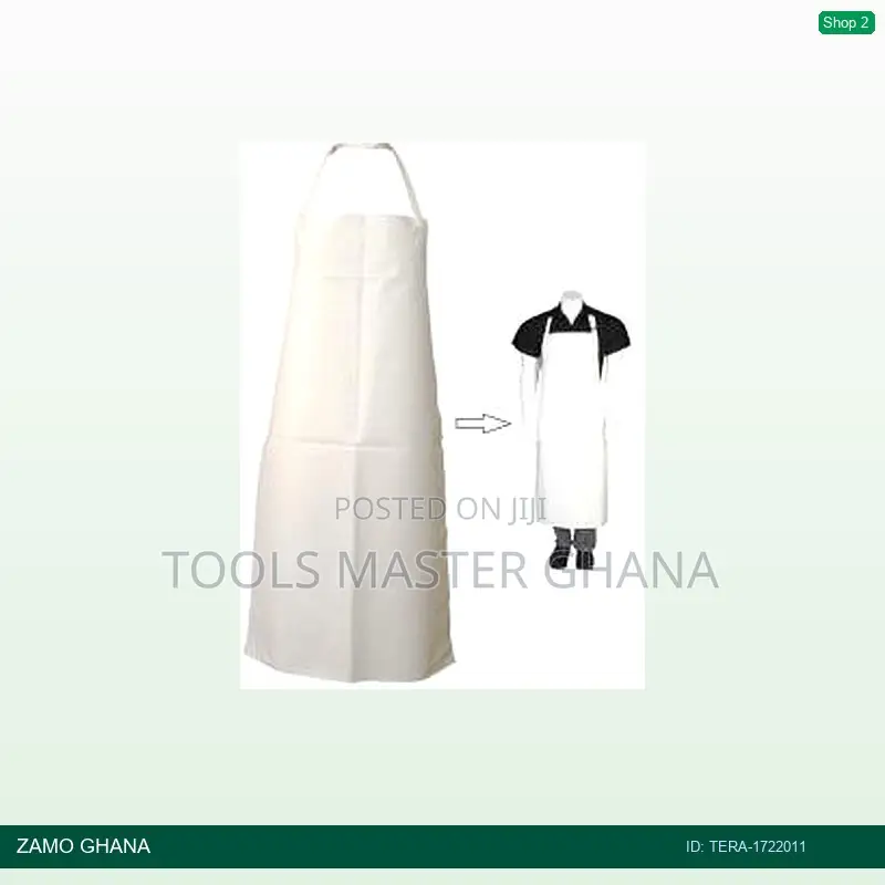 Pvc White Apron 80x110cm - Tera-