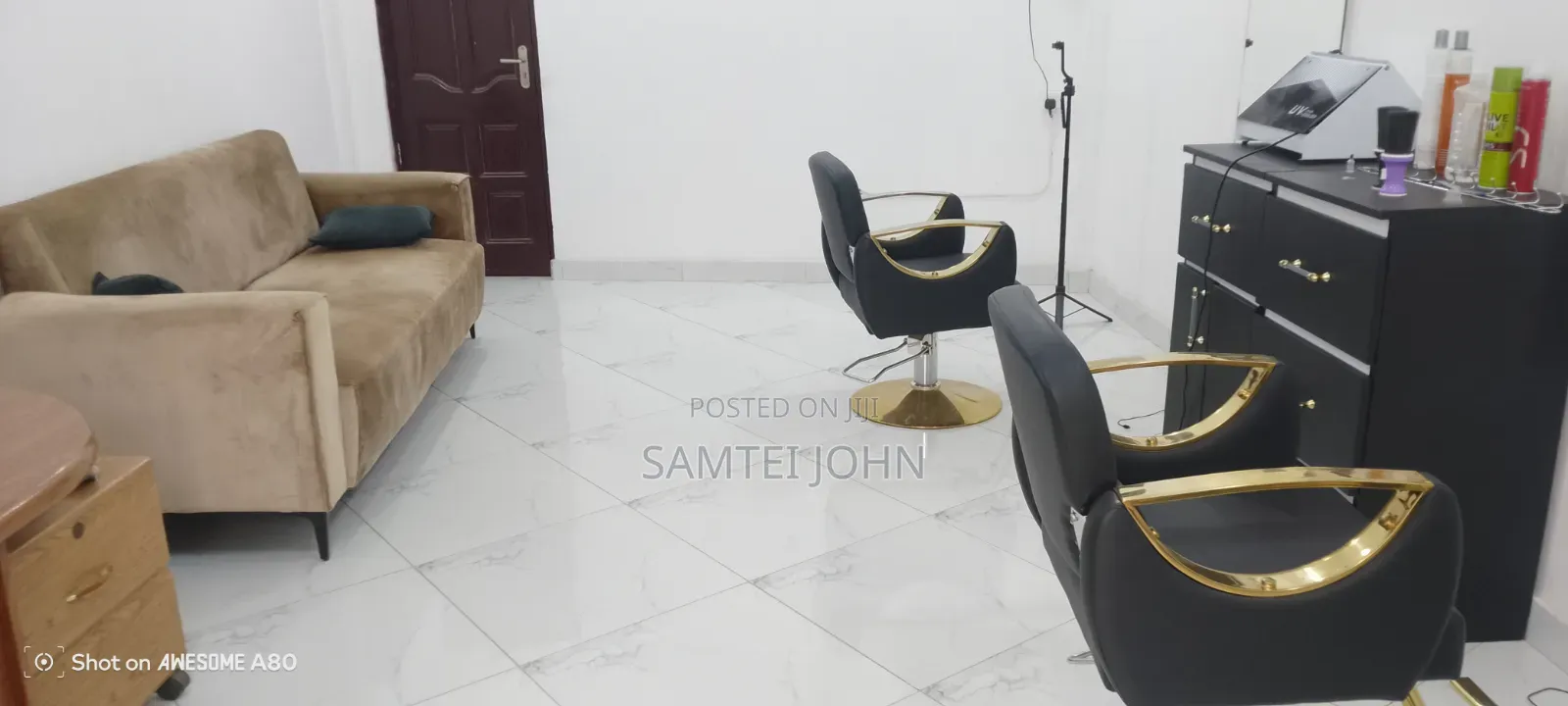Barbering Shop With the Things for Rent at Madina Estate
