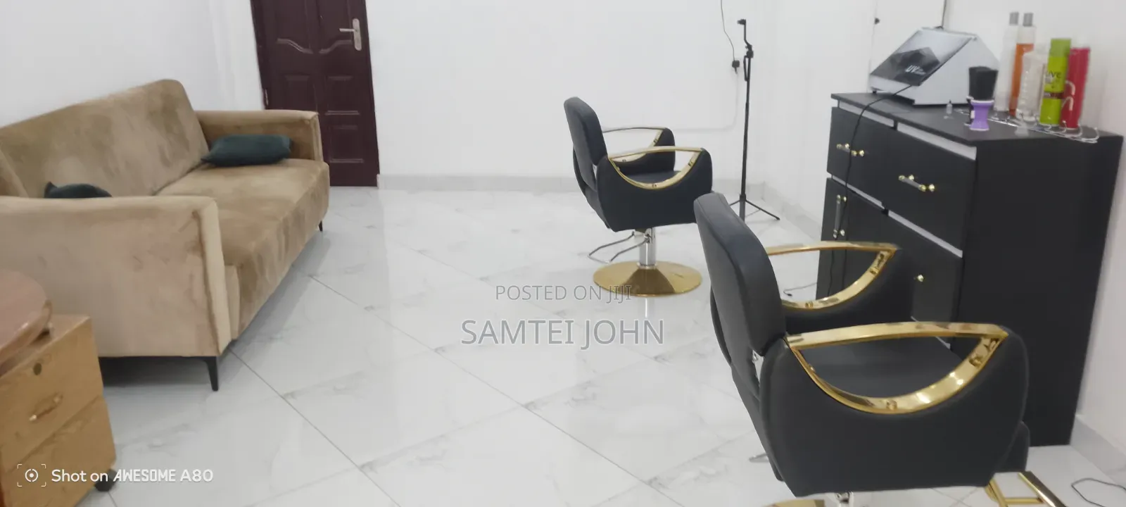 Barbering Shop With the Things for Rent at Madina Estate