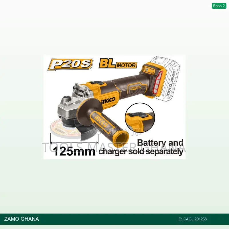 Cordless Angle Grinder 20v - Cagli201258