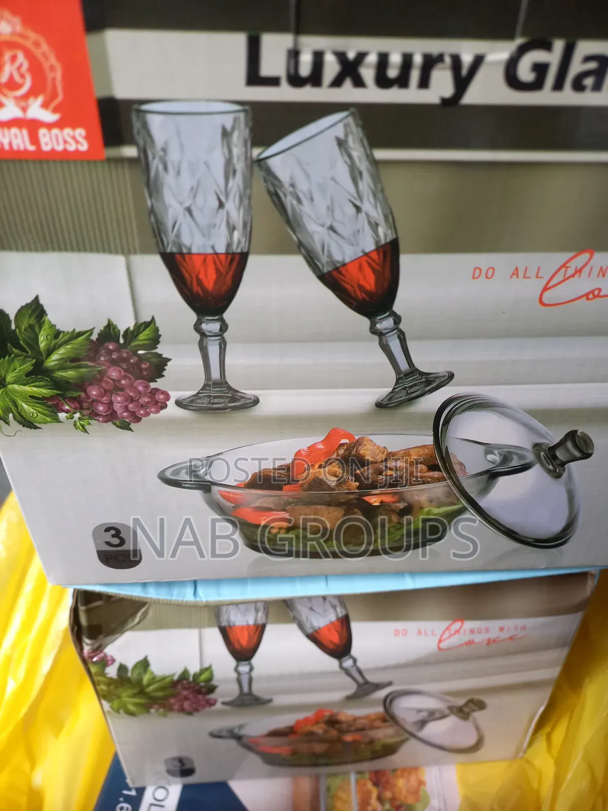 Champagne Glasses With a Glass Bowl
