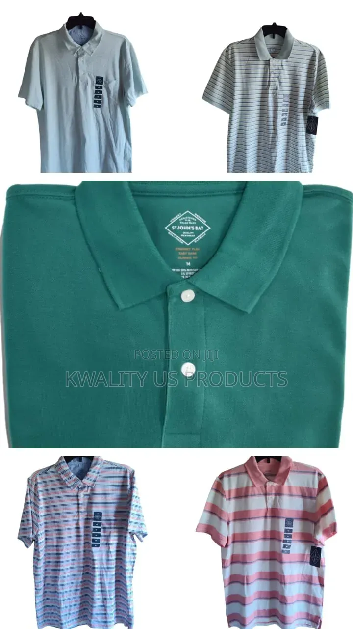 St Johns Bay Men's Polo Shirts - Medium Size