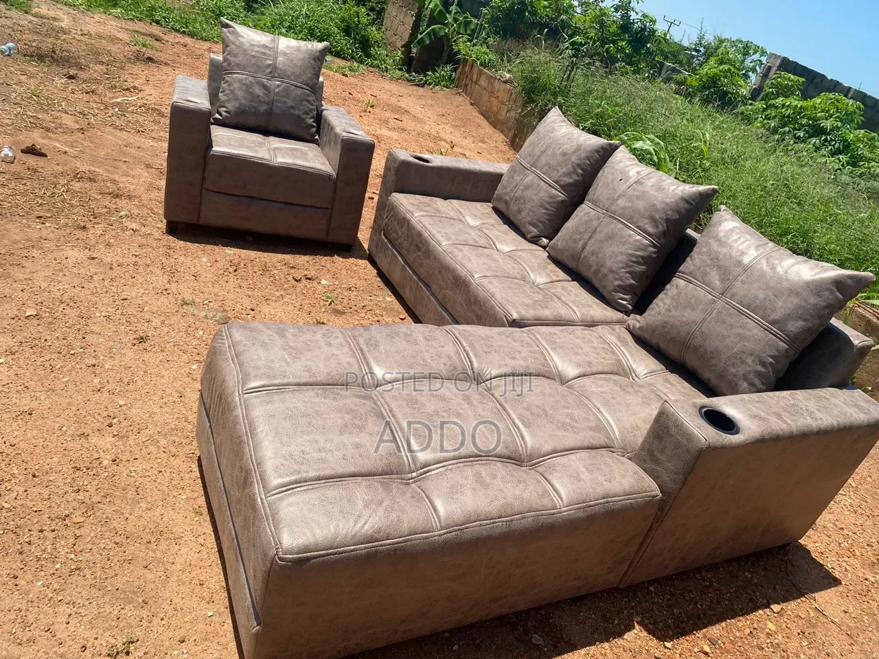 L Shaped Leather Sofa