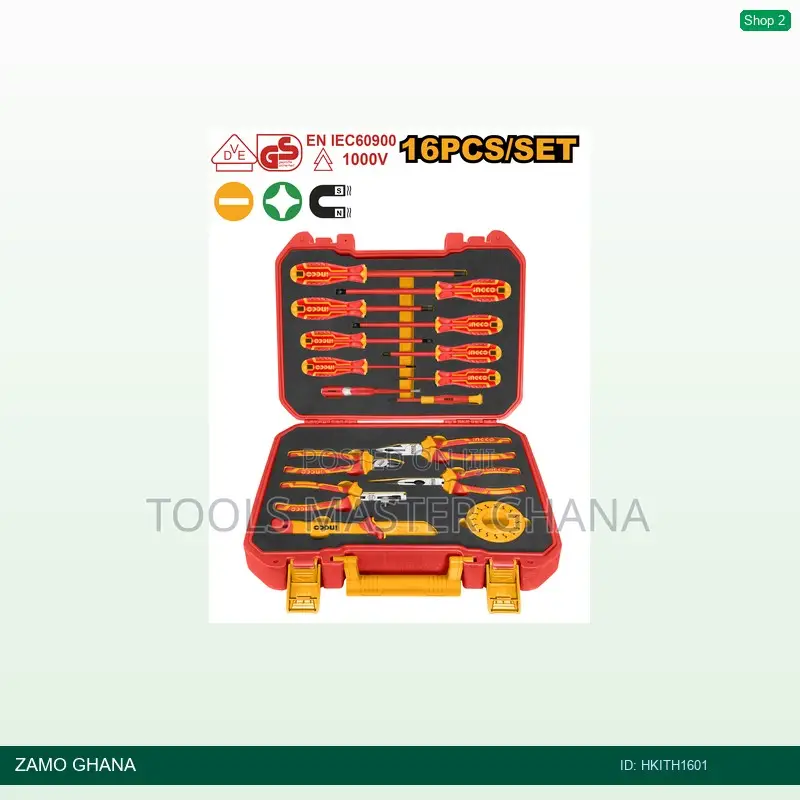 16 PCS Insulated Hand Tools - Hkith1601