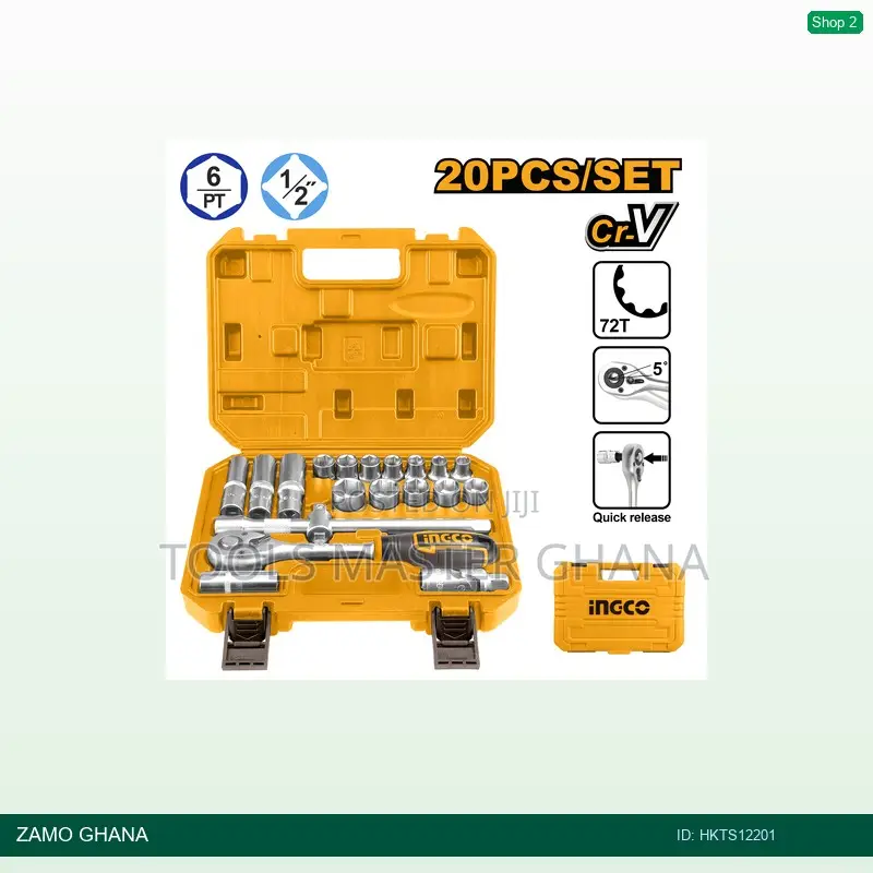 20 PCS 1/2" Socket - Hkts12201