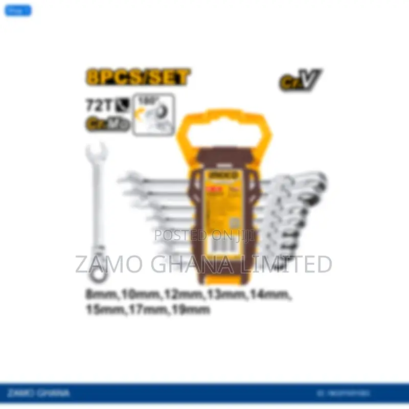 8 PCS Flexible Ratchet Spanner - Hkspar1083