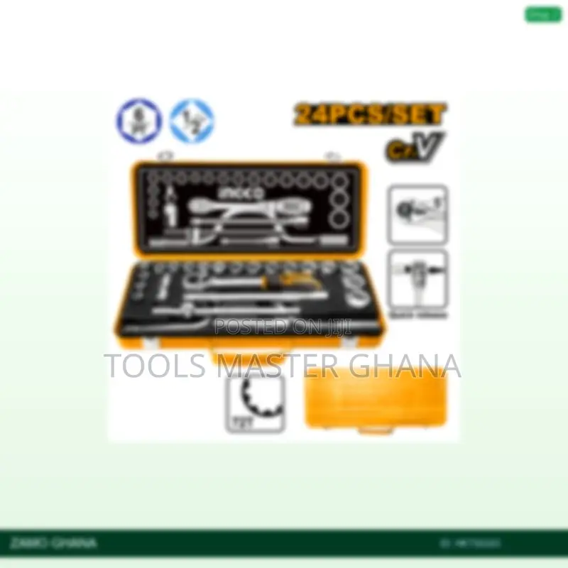 24 PCS 1/2" Socket - Hkts0243