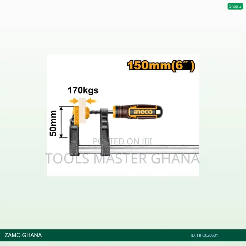 F Clamp With Plastic - Hfc020501