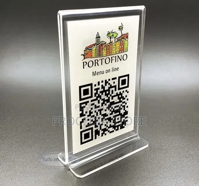 A6 Table Talker for Qr Code Display for Restaurant, Hotels Banks