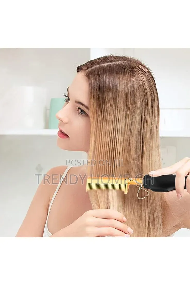 Electric Hot Comb – Fast Heating Hair Straightening Comb