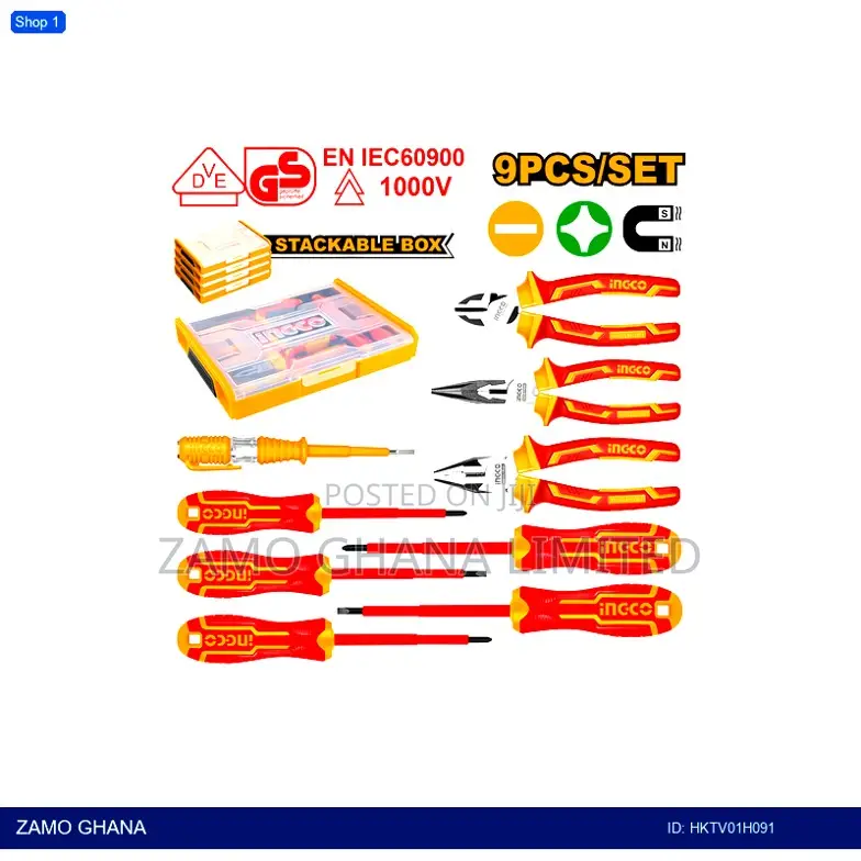 9 PCS Insulated Hantools Set - Hktv01h091