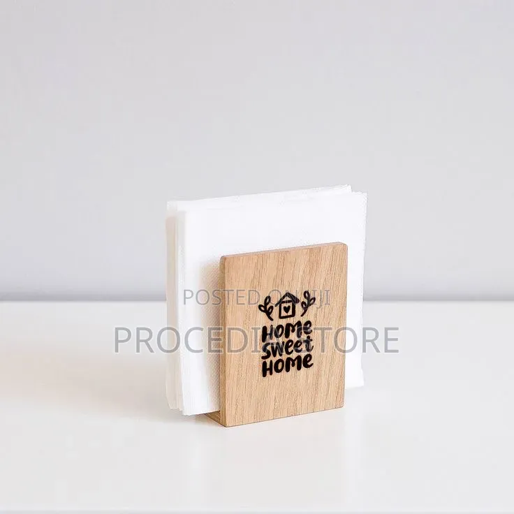 Custom Wooden Napkin Holder Table Tissue Stand for Restaurants