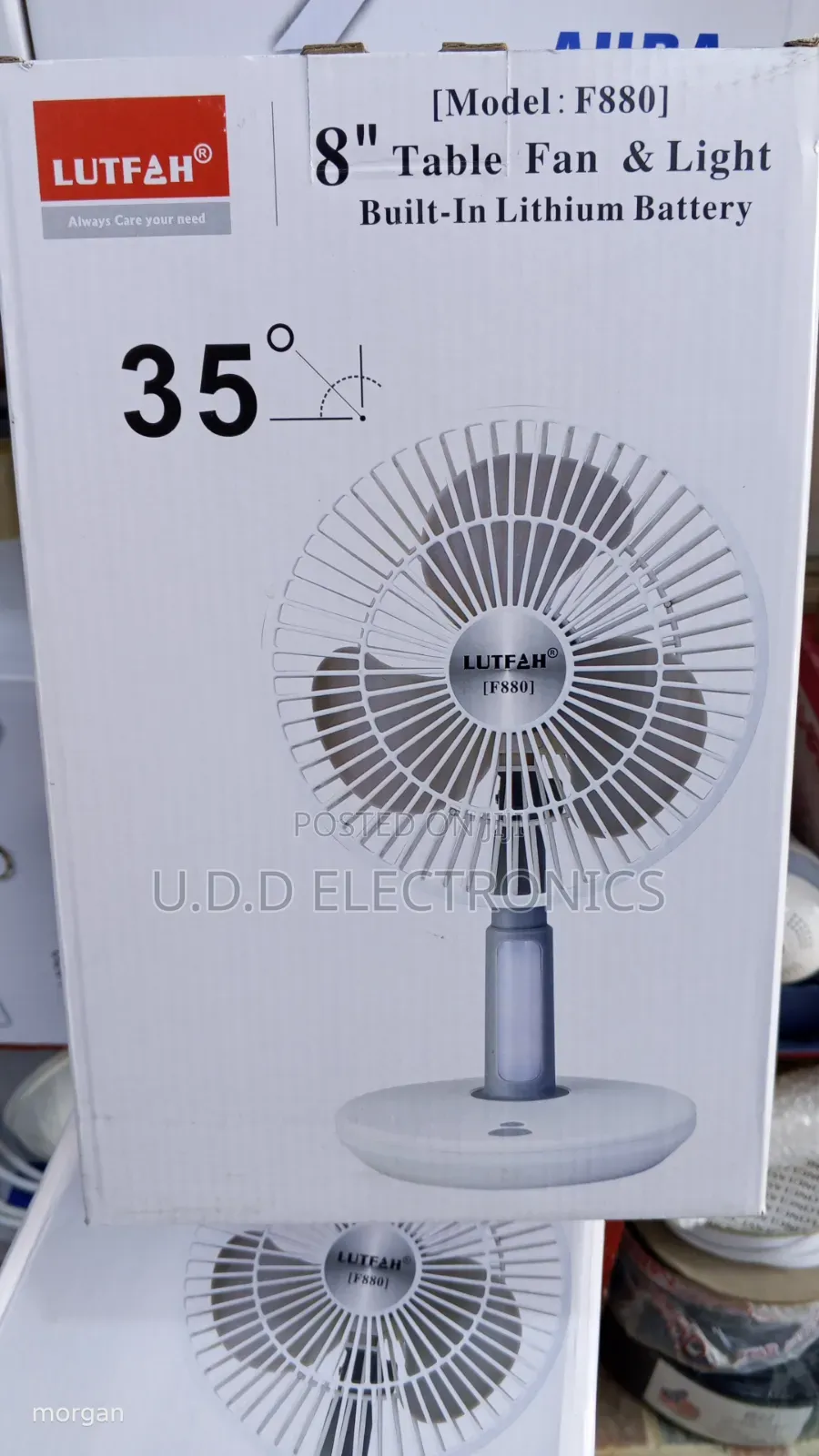 Desk/Table Top Fan(8")