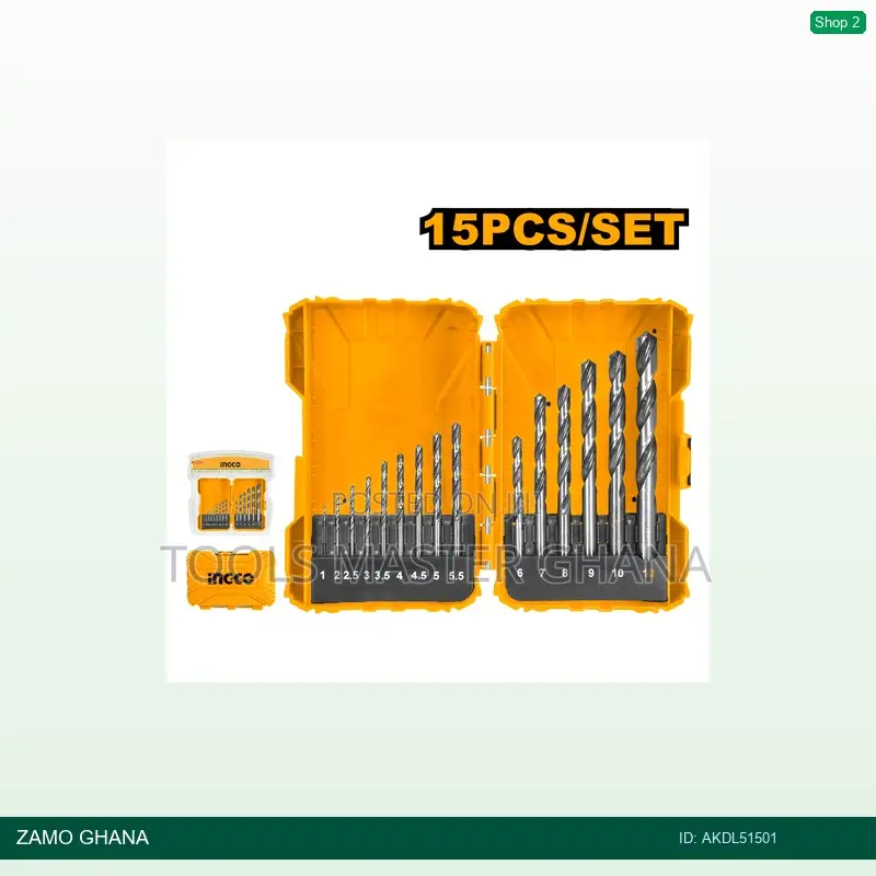 15pcs HSS Drill Bits - Akdl51501