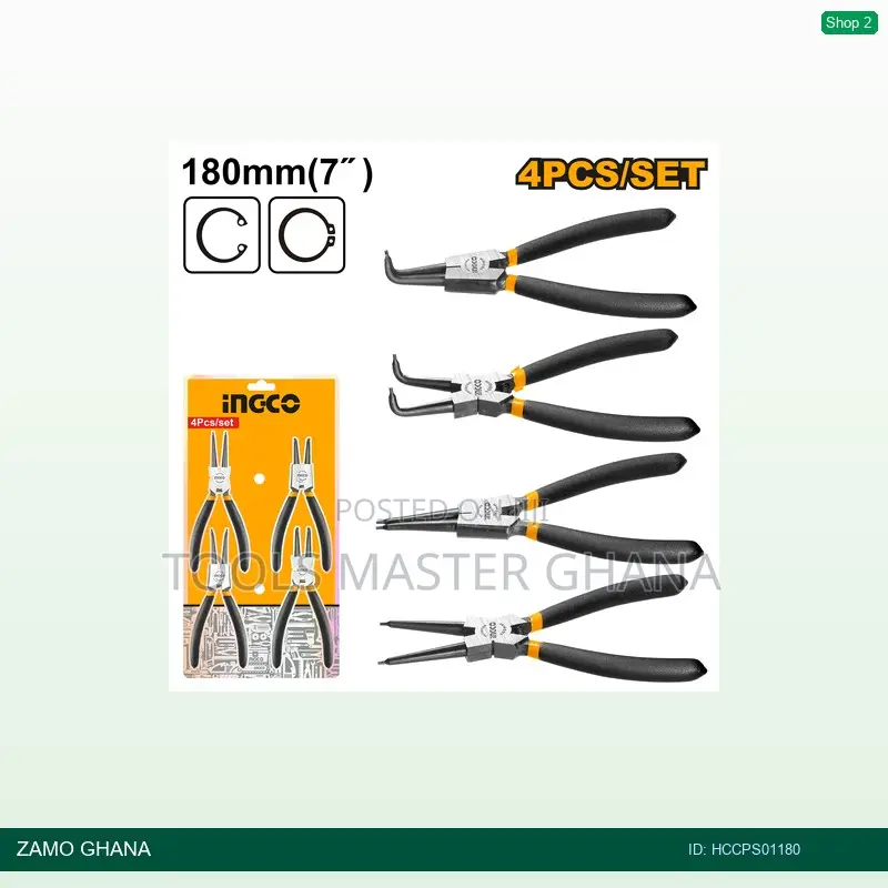 4pcs Circlip Plier Set - Hccps01180