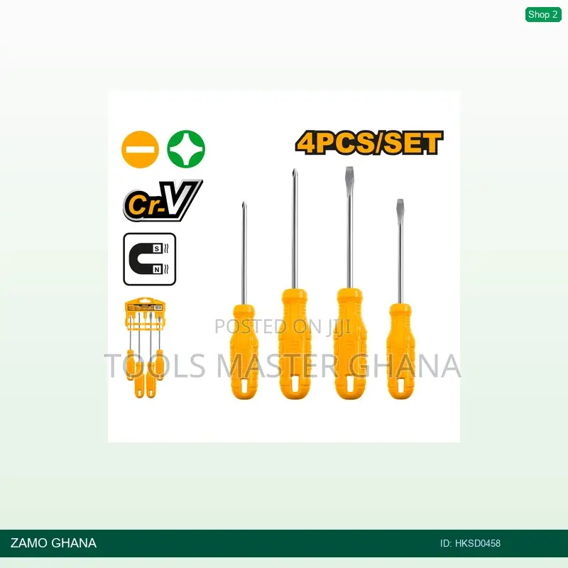 4 PCS Screwdriver Set - Hksd0458