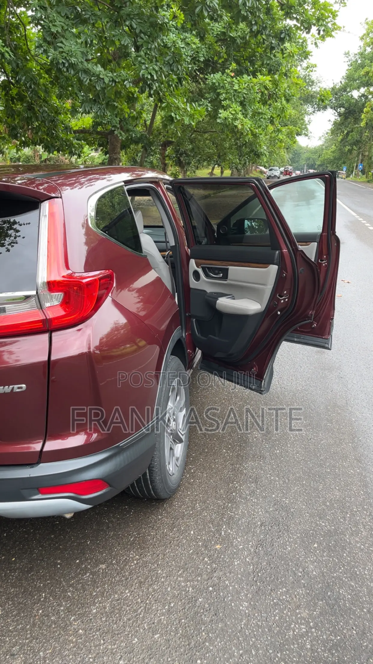 Honda CR-V EX-L AWD 2019 Burgundy
