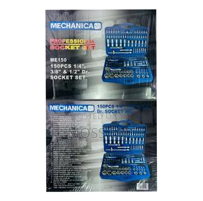 150pcs 1/4inch 3/8inch 1/2inch Dr Socket Set Mechanica - Me150