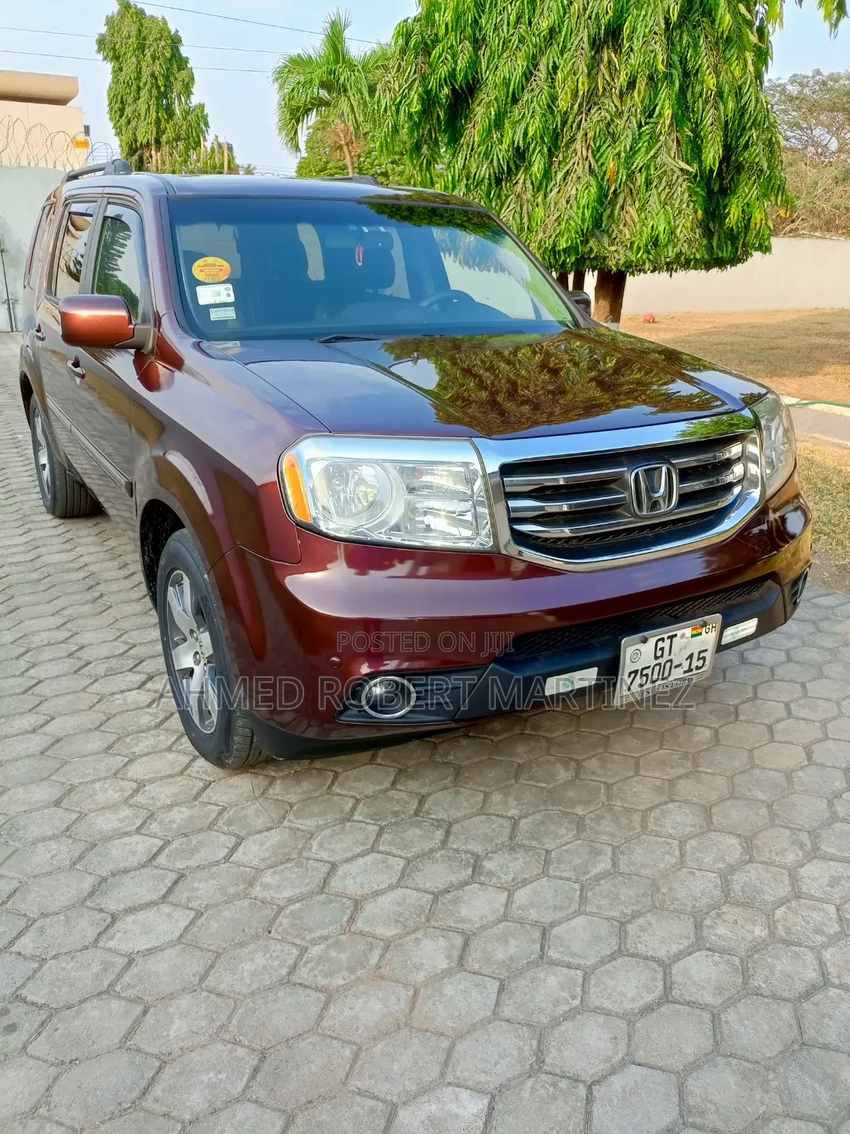 Honda Pilot Touring w/RES/Navi 4WD (3.5L 6cyl 5A) 2012 Burgundy