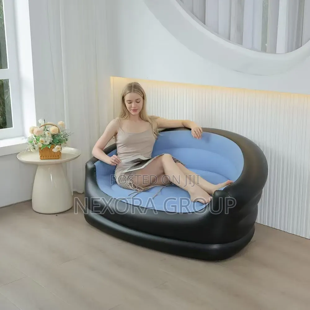 2-in-1 Inflatable Chair With Air Pump