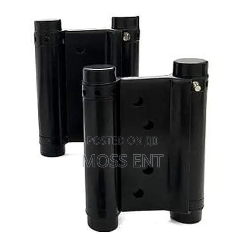 Double Action Spring Hinges N/T 4inch Black - Dah-Bl4
