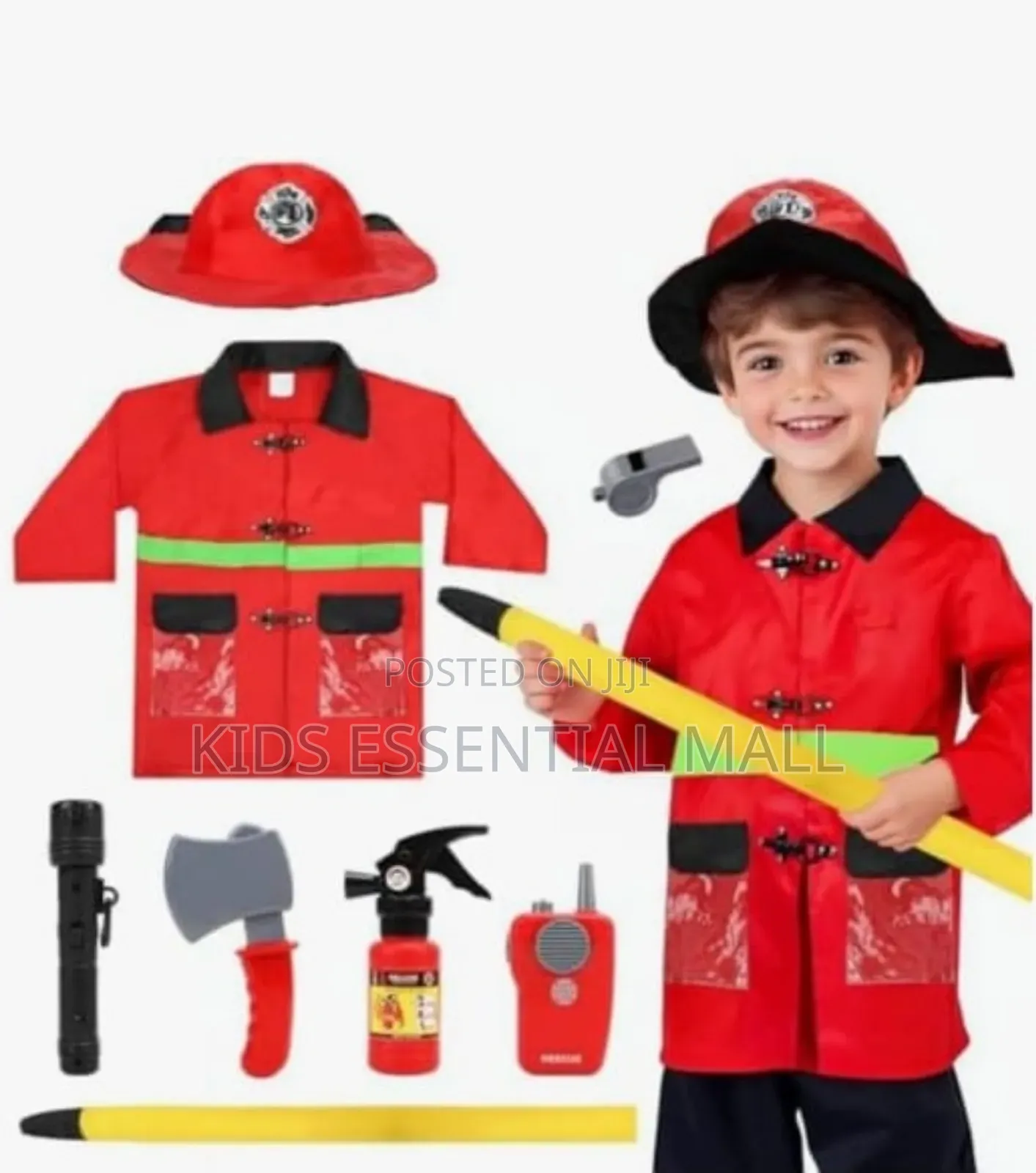 Fireman Career Costume for Kids