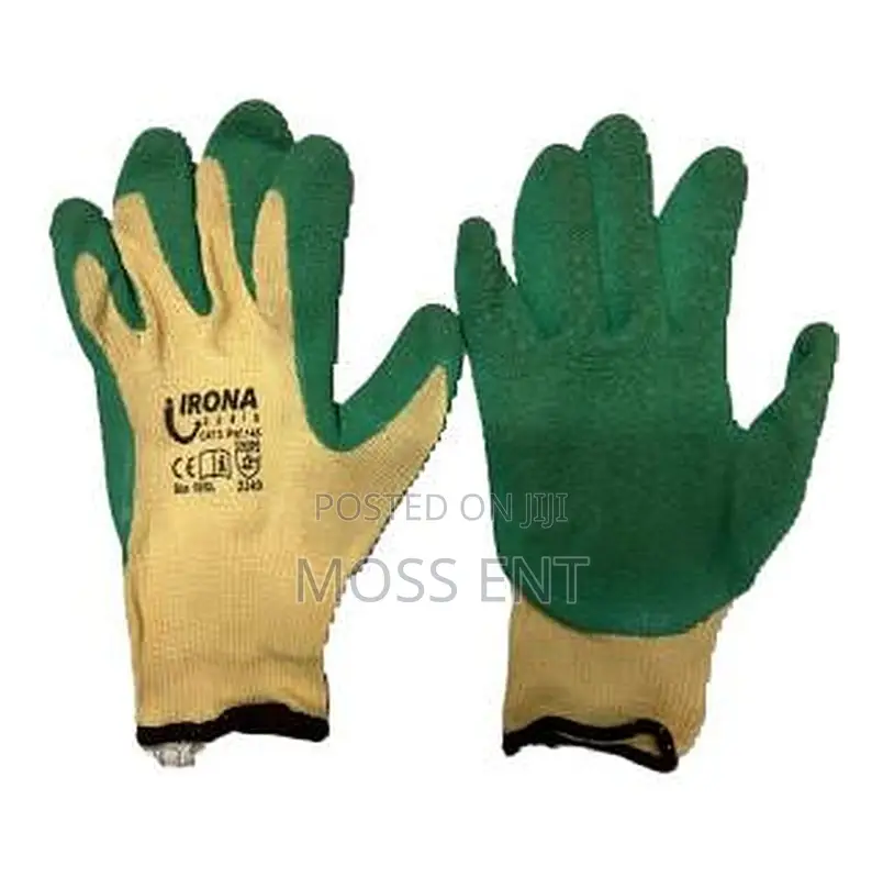 Irona Gloves Latex Crinkled Polycotton 10 Inch - Iro-145