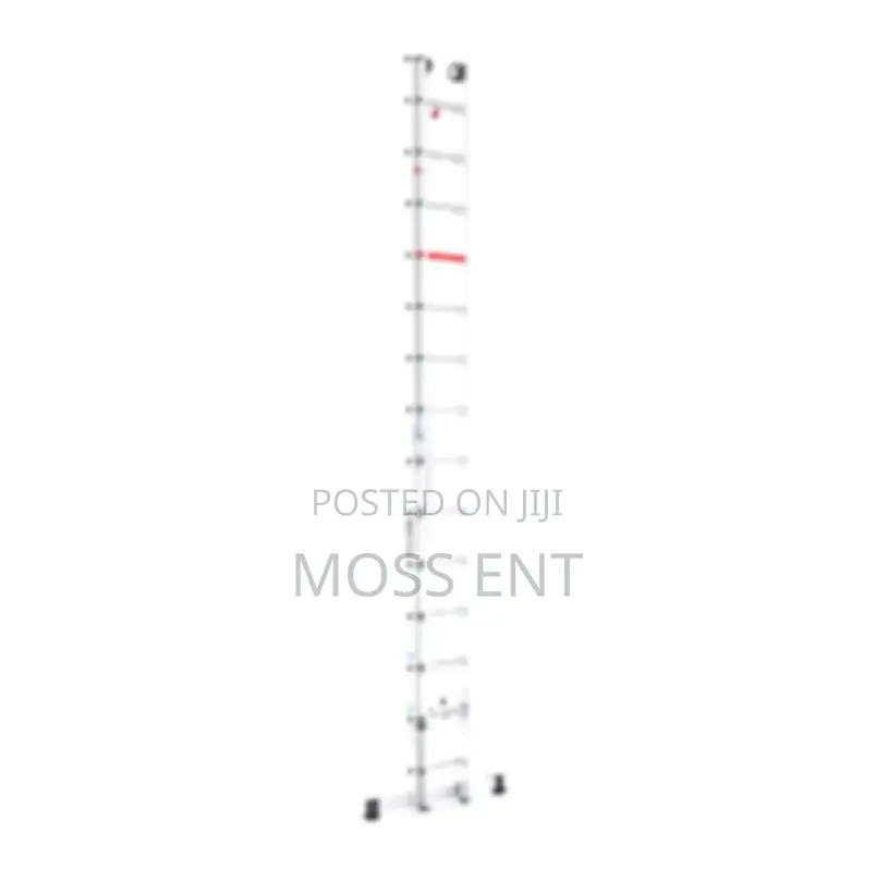 Cm 2x21 Rope Pulley Double Ladder With Wheel Alu - Cm-M10012