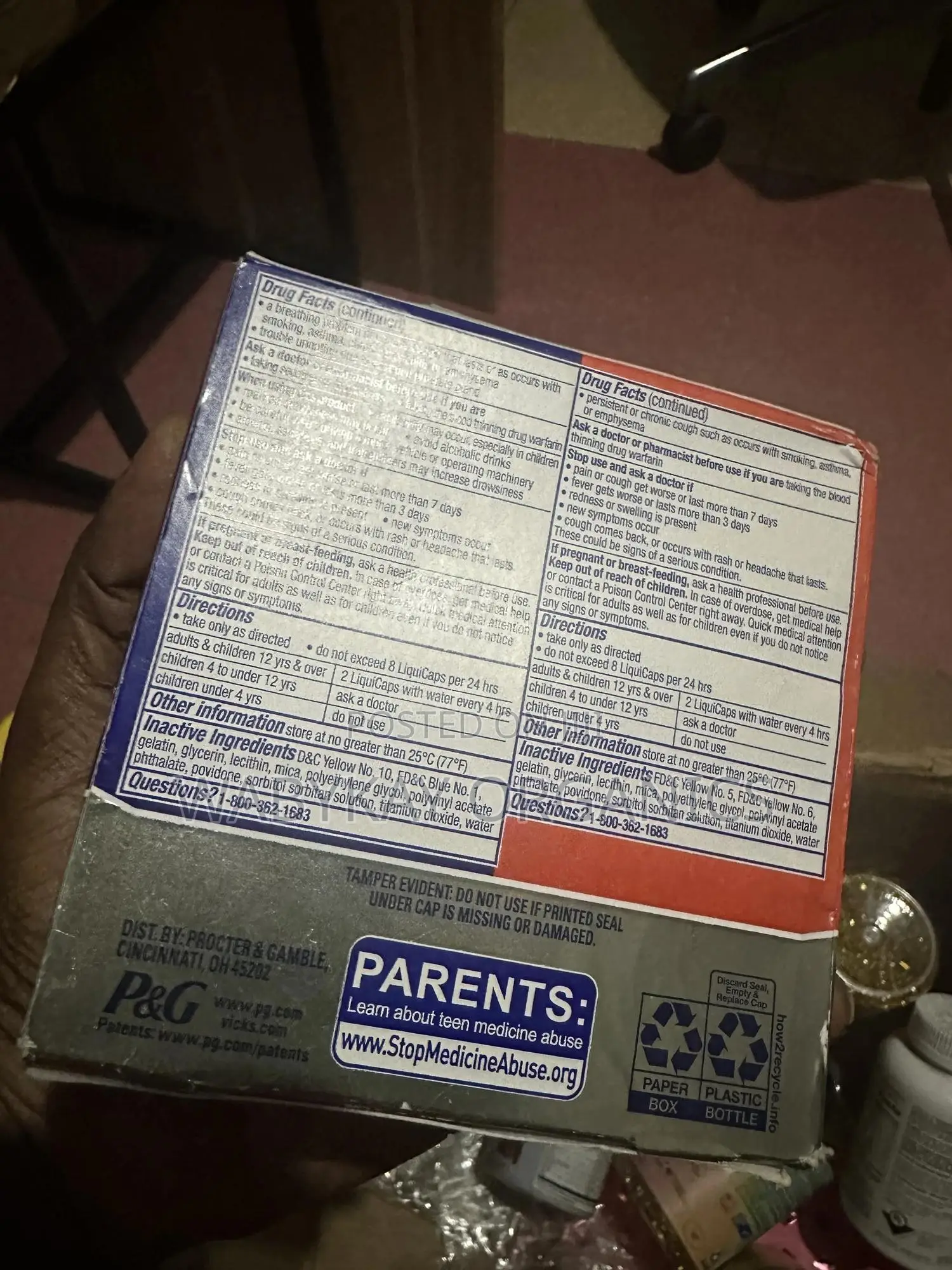 Dayquil and Nyquil for Cold and Flu