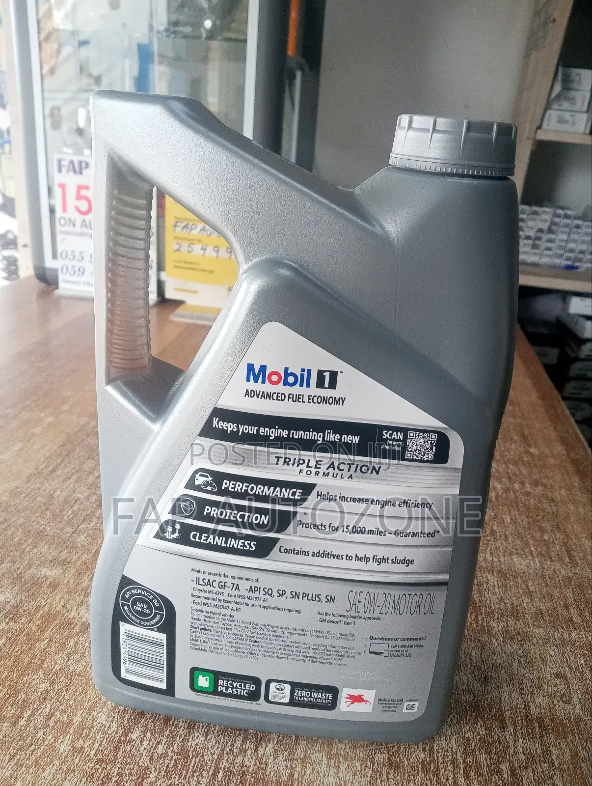 Superior Quality Mobil 1 Full Synthetic Engine Oil 0w-20 From USA