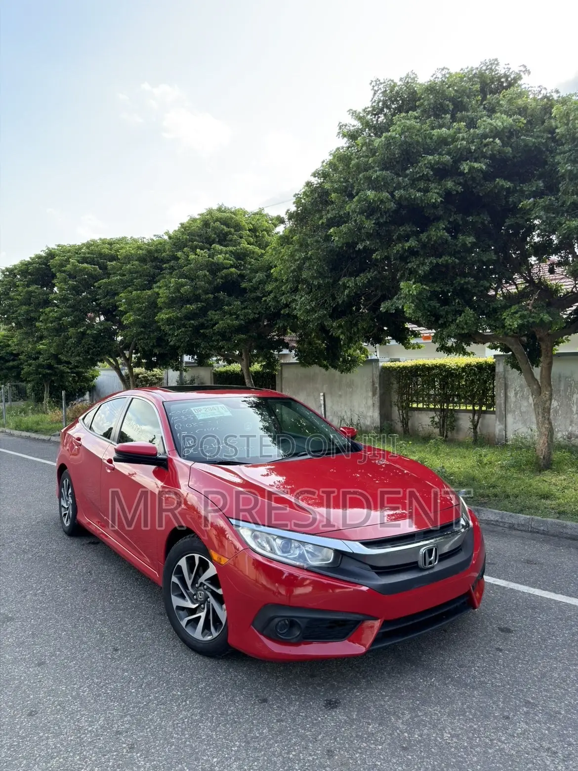 Honda Civic EX 4dr Sedan (2.0L 4cyl) 2017 Red
