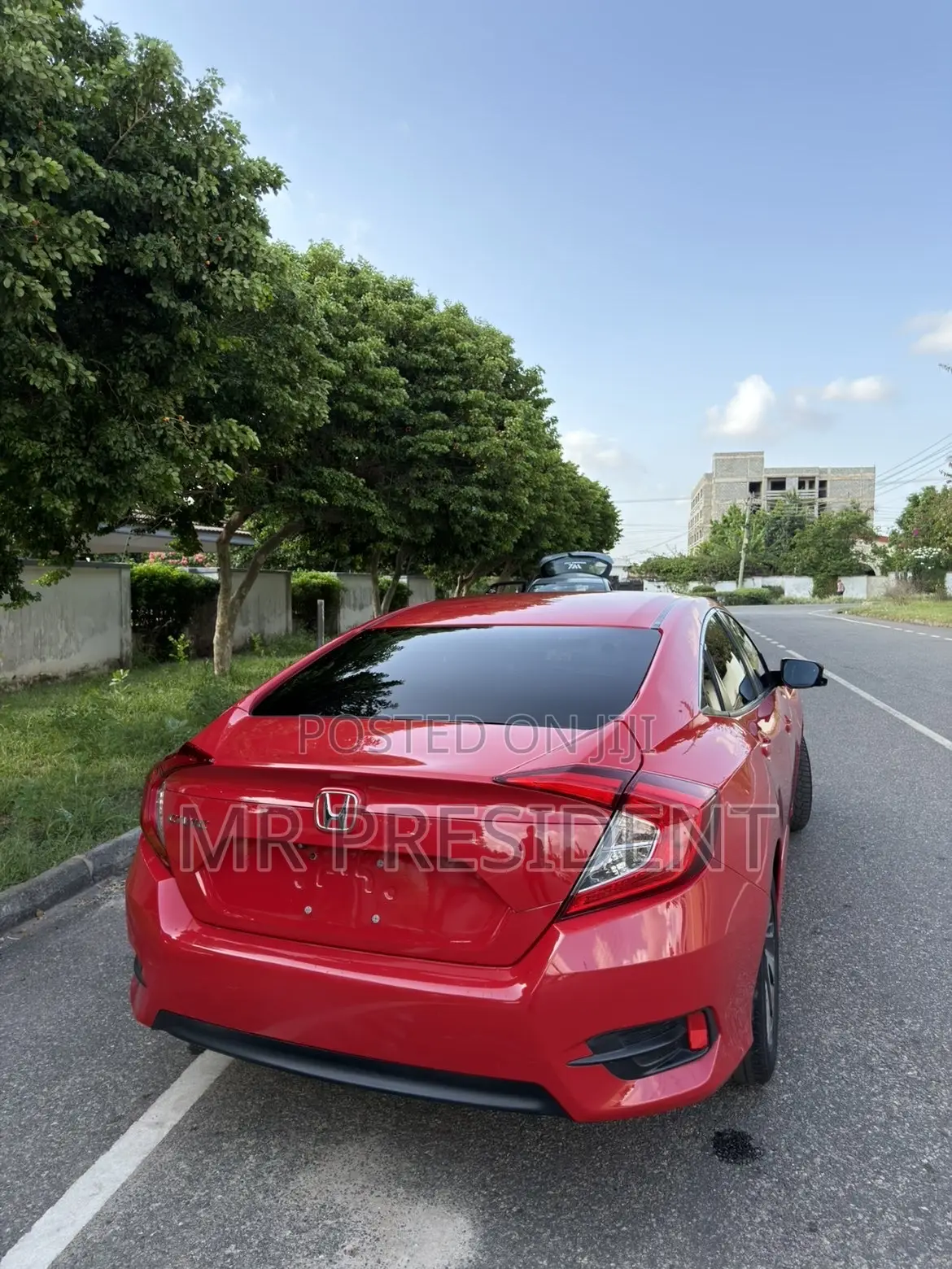 Honda Civic EX 4dr Sedan (2.0L 4cyl) 2017 Red