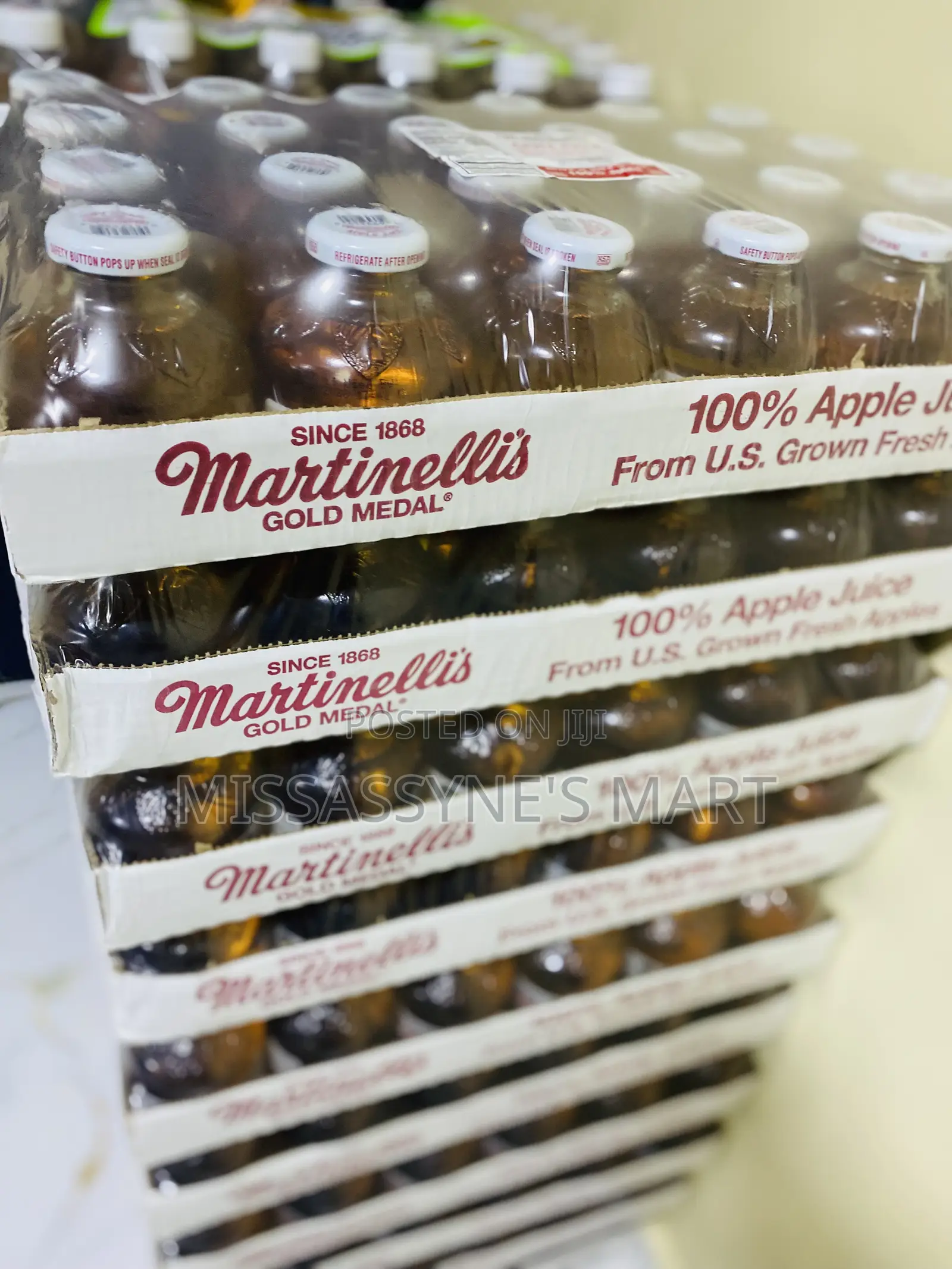 Martinelli's Glass Bottle 100% Apple Juice Pack of 24