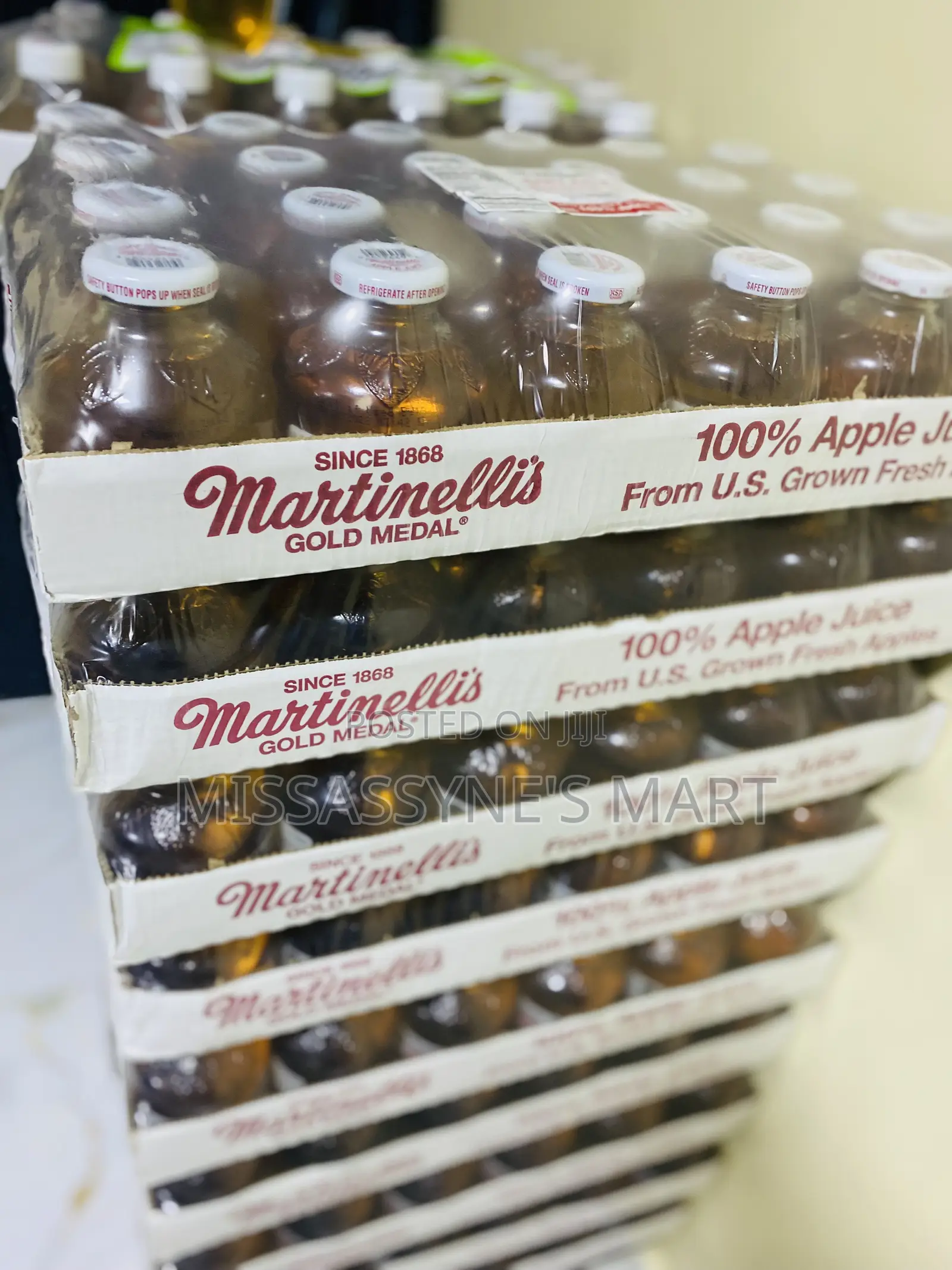 Martinelli's Glass Bottle 100% Apple Juice Pack of 24