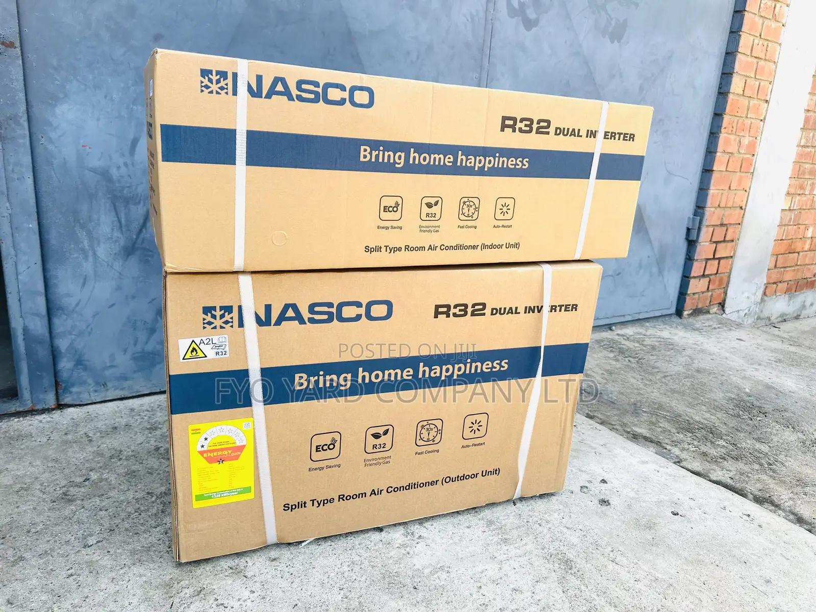 Eco Friendly Type Nasco 1.5 Hp Inverter Split Air Conditioner