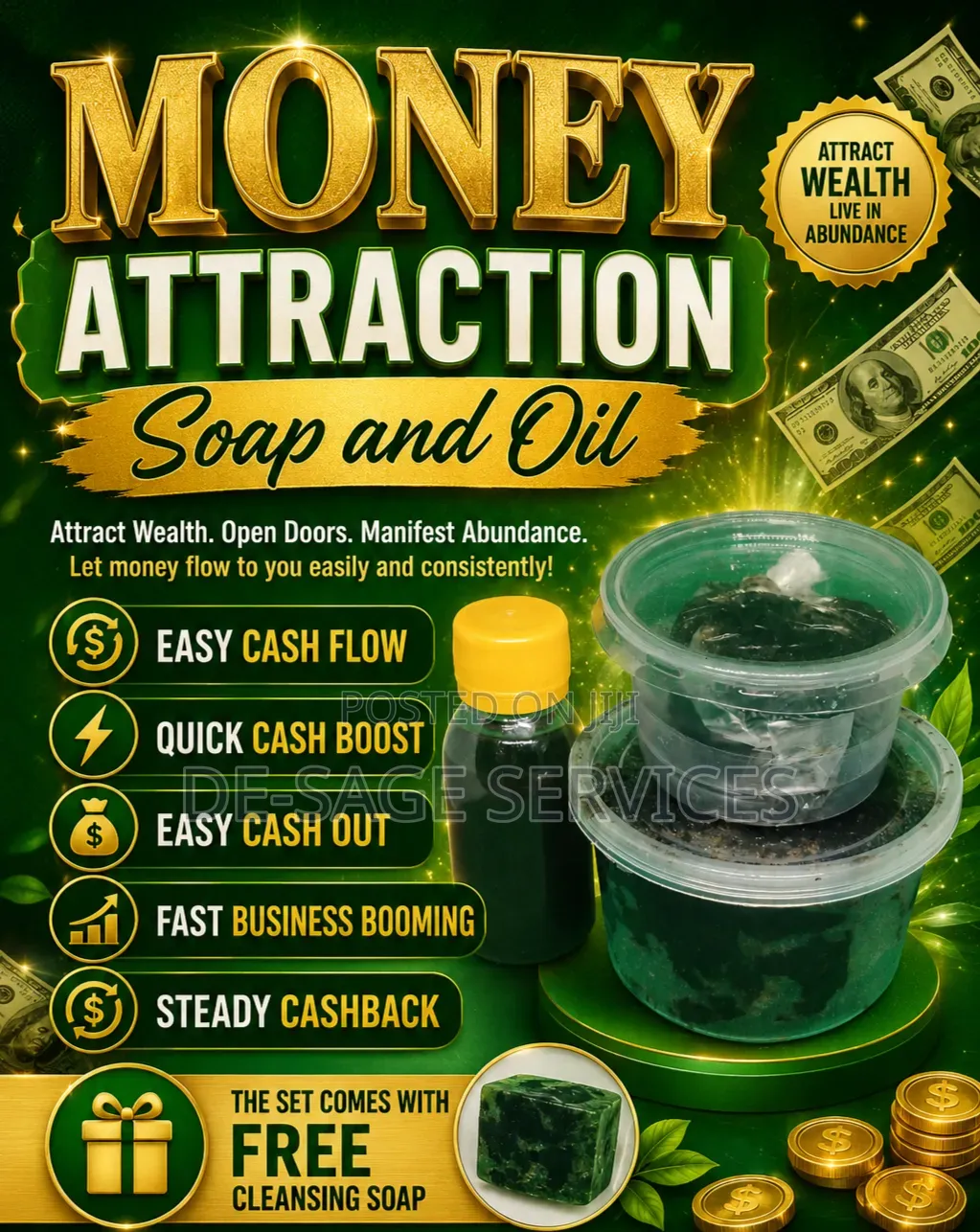 Money Attraction Soap And Oil