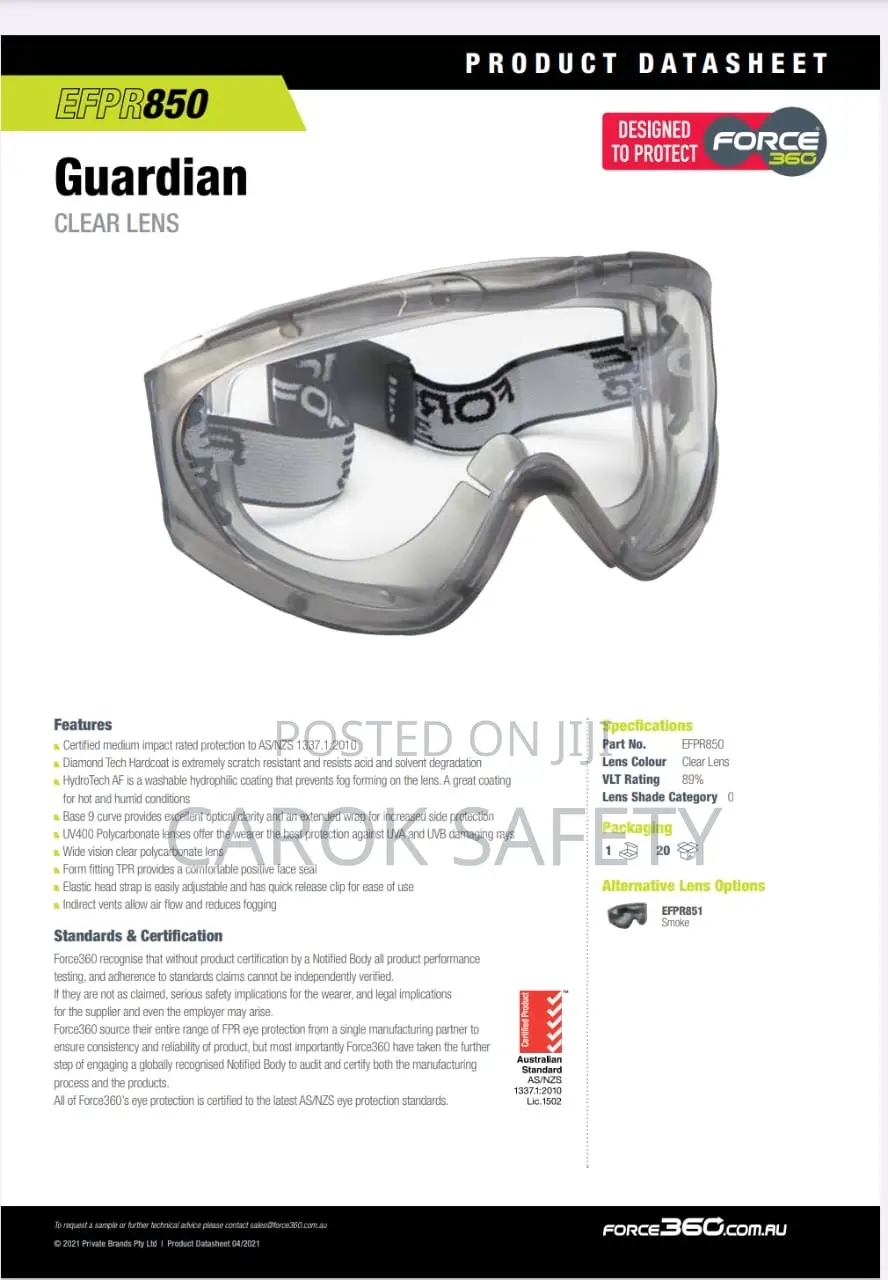 Safety Goggles -erpr850