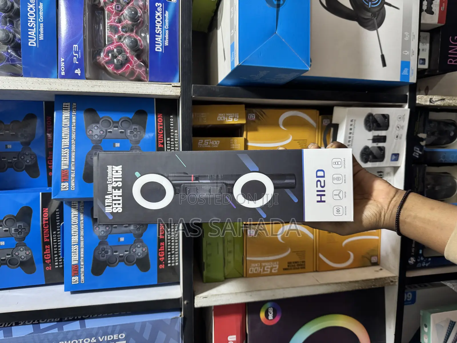 H12d Selfie Tripod Stand With 2 Fill Led Light