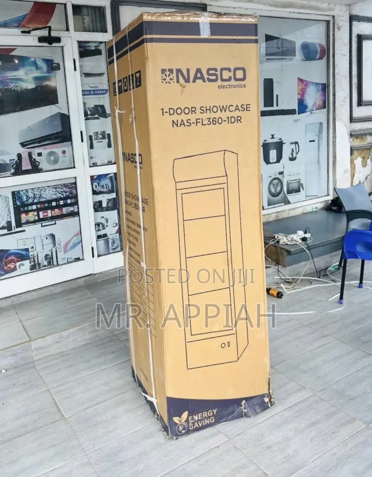 Nasco Nas-Fl360-1dr-1 1 Door Glass Door Display Fridge 