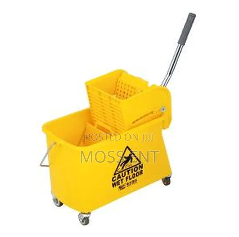 20l Single Mop Trolley Yellow - B-038