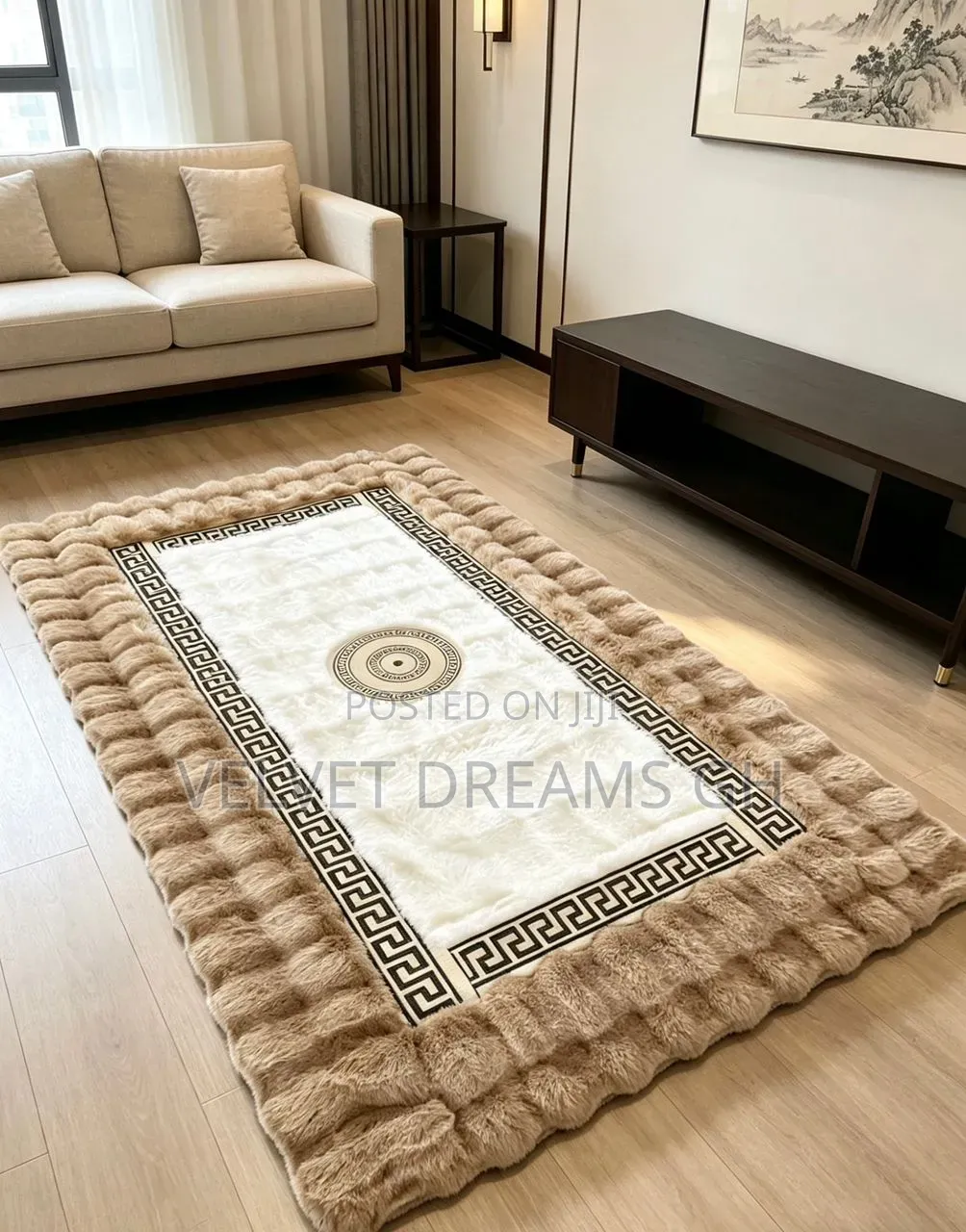 180x 230 Thick Luxury Center Rug Elegant Interior Home Carpet
