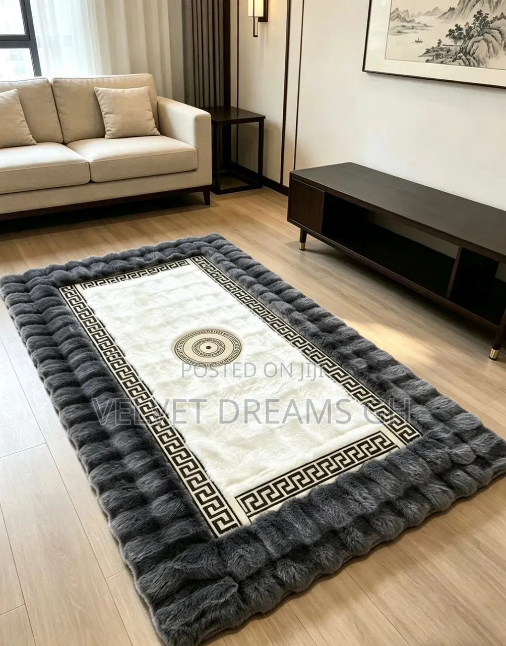 180x 230 Thick Luxury Center Rug Elegant Interior Home Carpet