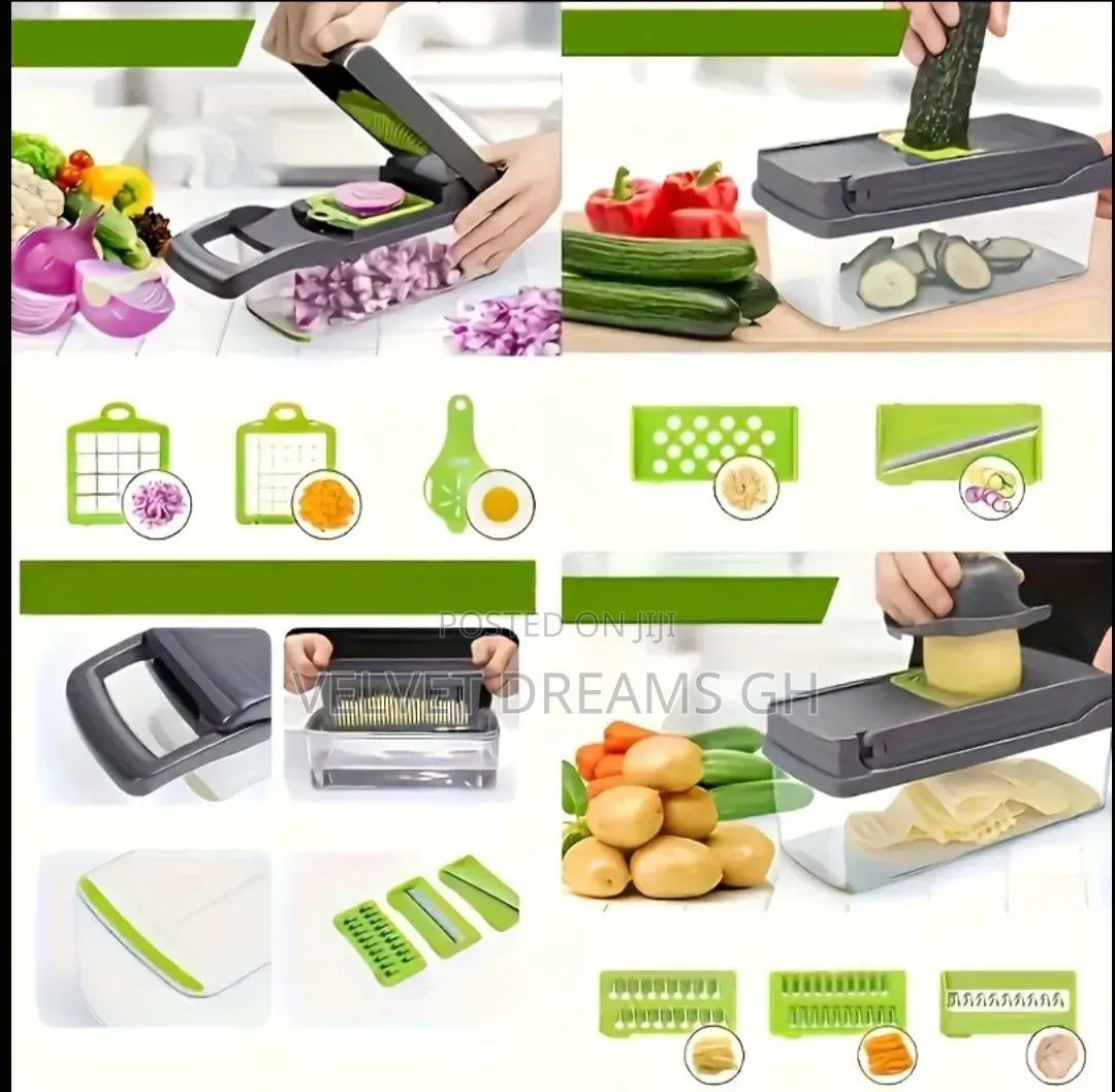 Multi-Function Vegetable Cutter Fast Kitchen Chopper Slicer