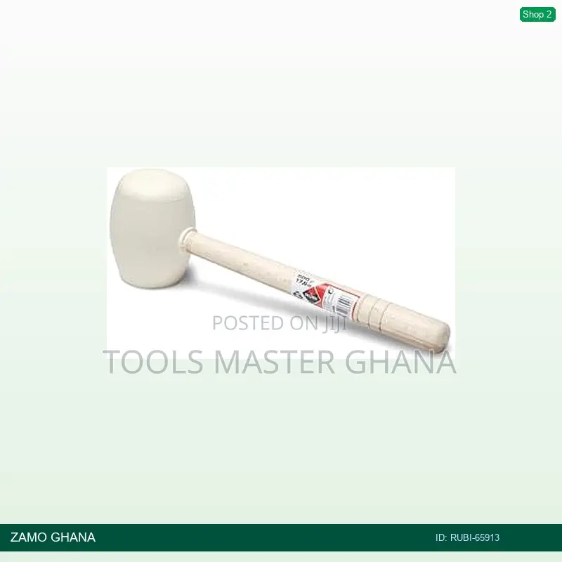 White Rubber Mallet Hammer 17.6oz 500gr - Rubi-65913