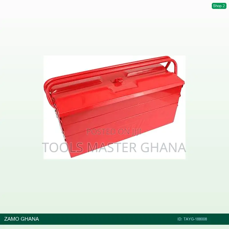 Tayg Metal Tools Box N.505 Red 500x200x290mm - Tayg-188008