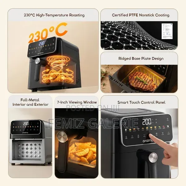 Oraimo Nutrifry S1 6l 1500w 230°C High-Temp Air Fryer