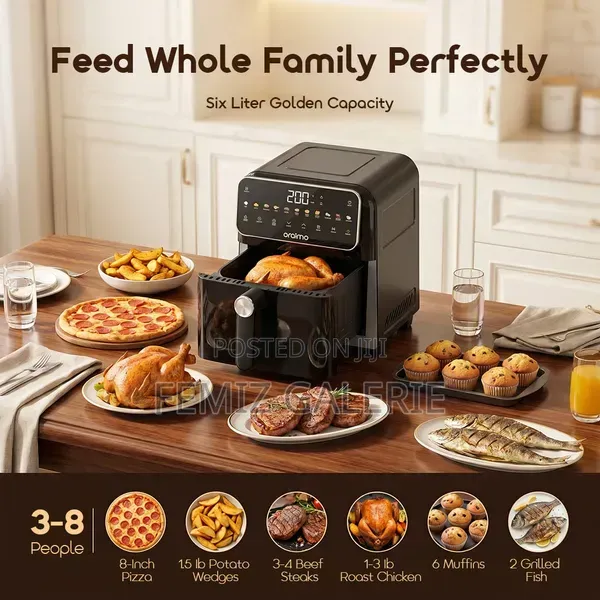 Oraimo Nutrifry S1 6l 1500w 230°C High-Temp Air Fryer
