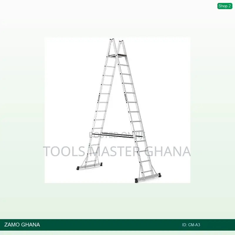Cm Alu Ladder a Shape 8+1 Wooden Platform - Cm-A3